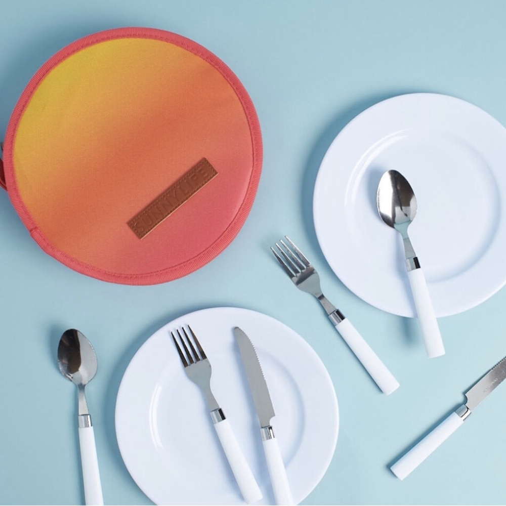 Sunnylife Lovers Picnic Set for 2 Malibu Orange